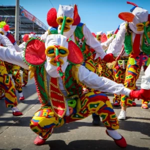 Marimonda mask from Barranquilla, symbol of carnival and cultural identity.