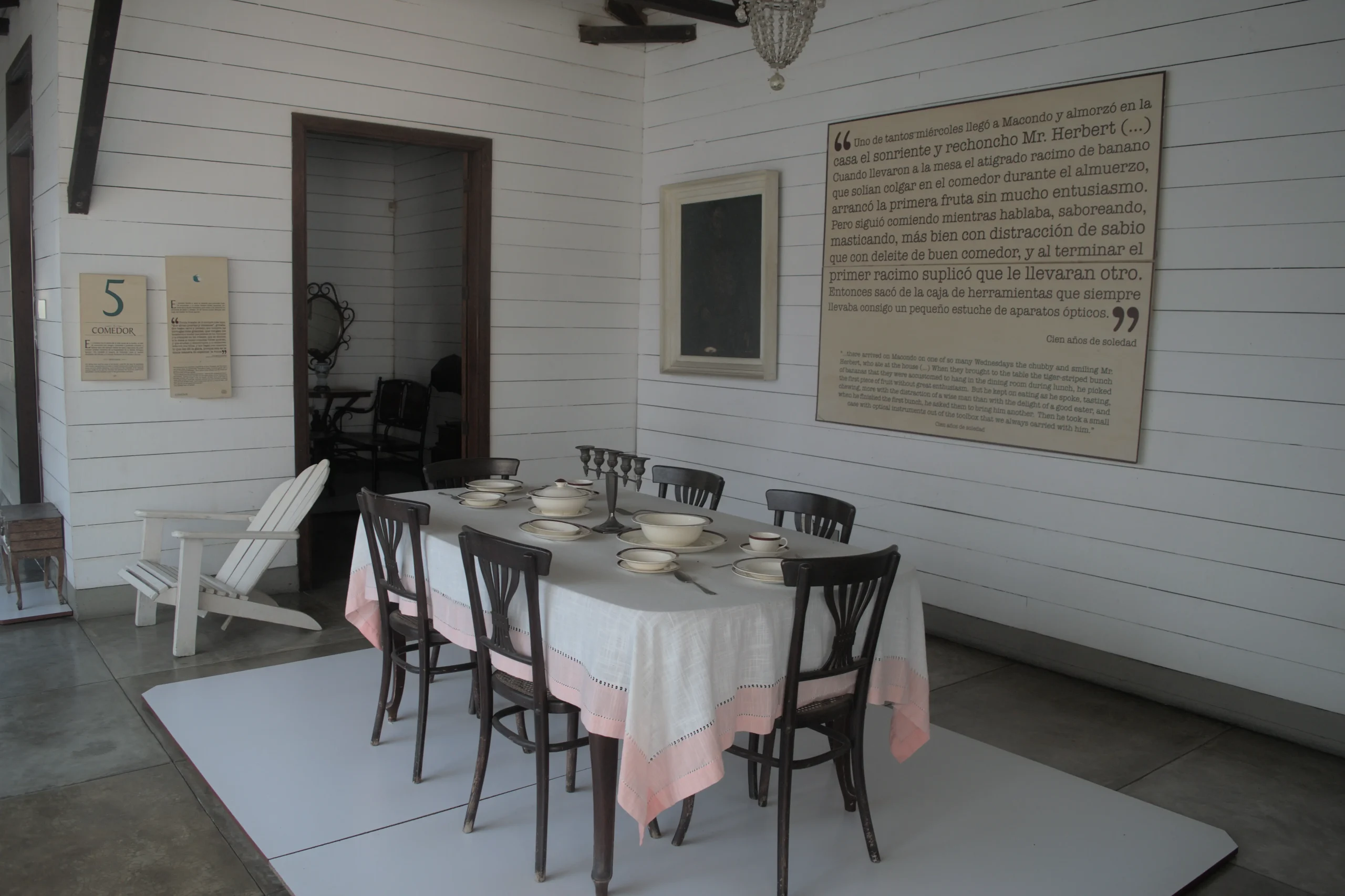 Comedor casa de Gabo