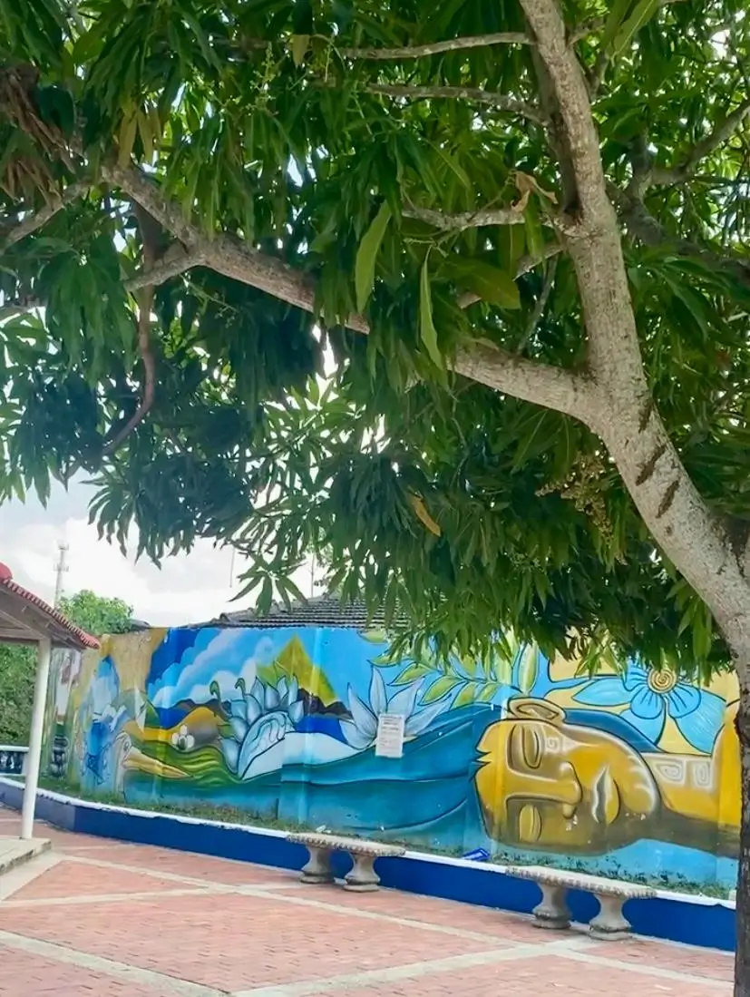 Murals painted in Usiacurí, community art that tells local stories.